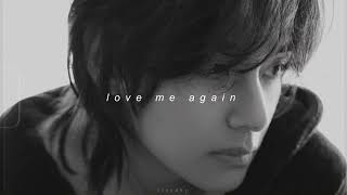 v - love me again (slowed + reverb) Resimi