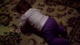 Lily crawls!