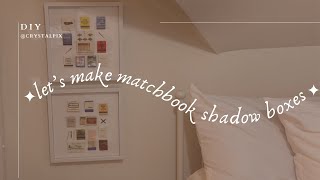 let's make matchbook shadow boxes ✨🔥