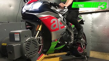 Aprilia RSV4 RF 2017 Dyno power run P3 Tuning Liverpool