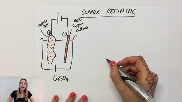 Electrolysis of copper sulfate CuSO4 (aq) using graphite and copper electrodes - GCSE Chemistry