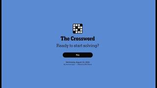 Teaming up w/ my Husband for this one! | NYT 08.19.2026 | Wednesday Crossword