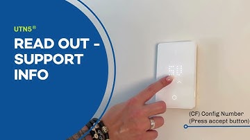 Read out support info UTN5® thermostat | OJ Electronics