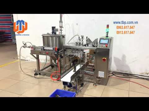 Video Máy đóng gói tự động nước sốt, nước lẩu cô đặc, cháo... - youtube