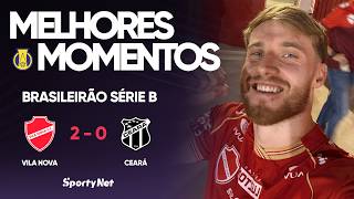 O TIGRÃO EM CASA É MUITO F*** - Vila Nova 2x0 Ceará - Melhores Momentos - Série B