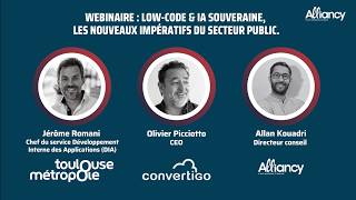 Webinaire : Low-Code & IA Souveraine, les nouveaux impératifs du secteur public.
