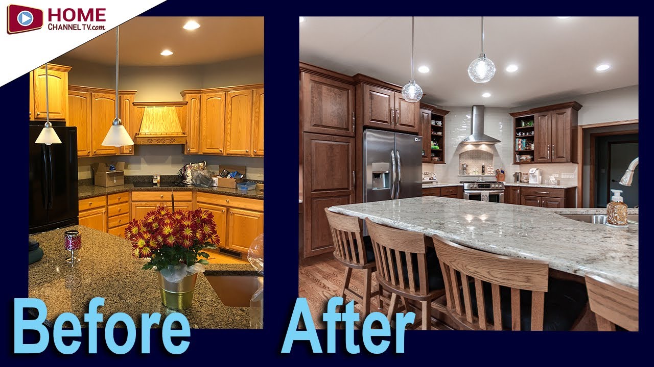 before after kitchen remodel