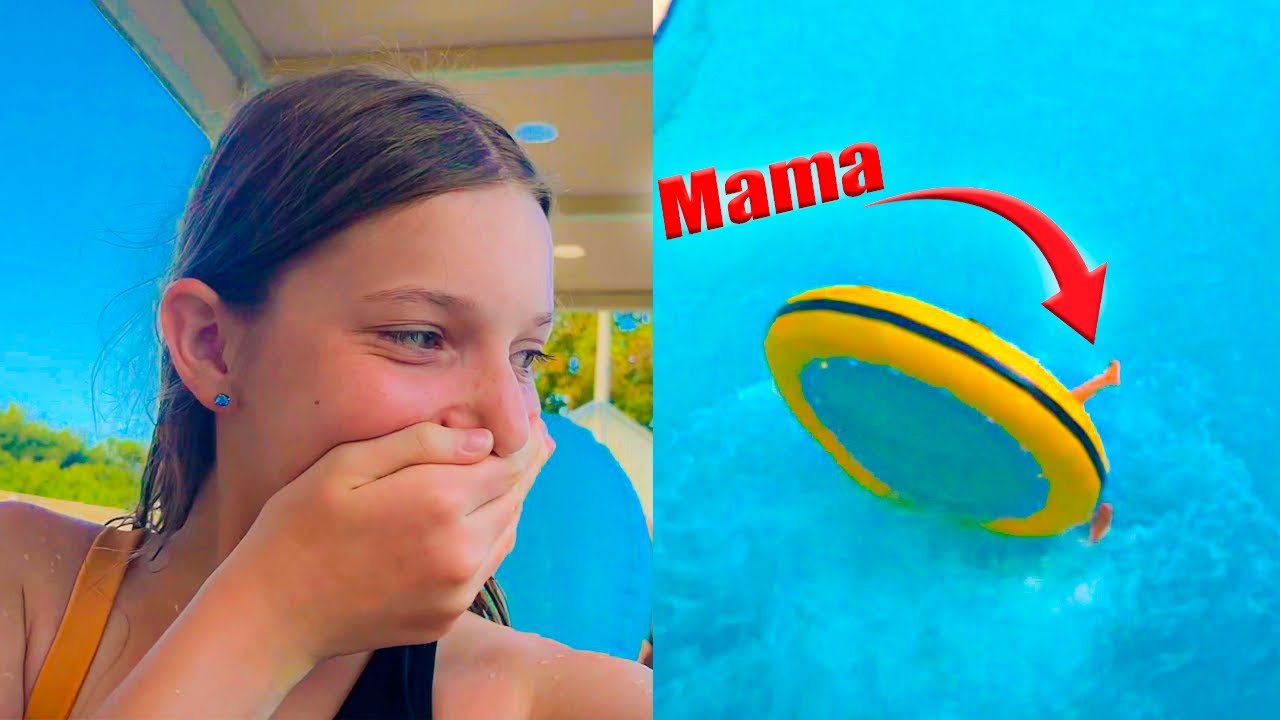 🤕 Mama s-a RĂSTURNAT la AQUAPARK 😥 și-a LOVIT Nasul 😭 Nikolas LOVIT de Valuri 🌊