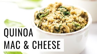 SPINACH QUINOA MAC & CHEESE | vegan & gluten-free SPINACH QUINOA MAC & CHEESE | vegan & gluten-free