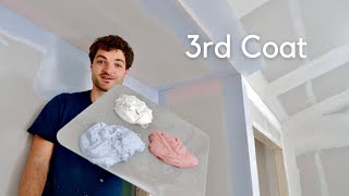 How to Mud - A visual tutorial - Third coat of mud
