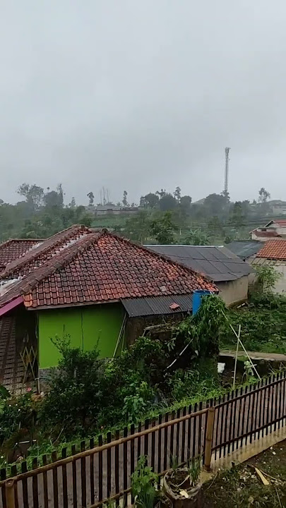 The atmosphere after the rain in the village #settlement #landscape #footage #scenery #village #fyp