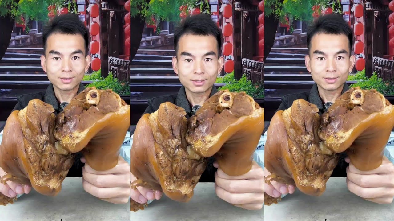 Yummy #112: Eat roll belly braised pork belly 😋😋 #mukbang #food #porkbelly #eatingshow 