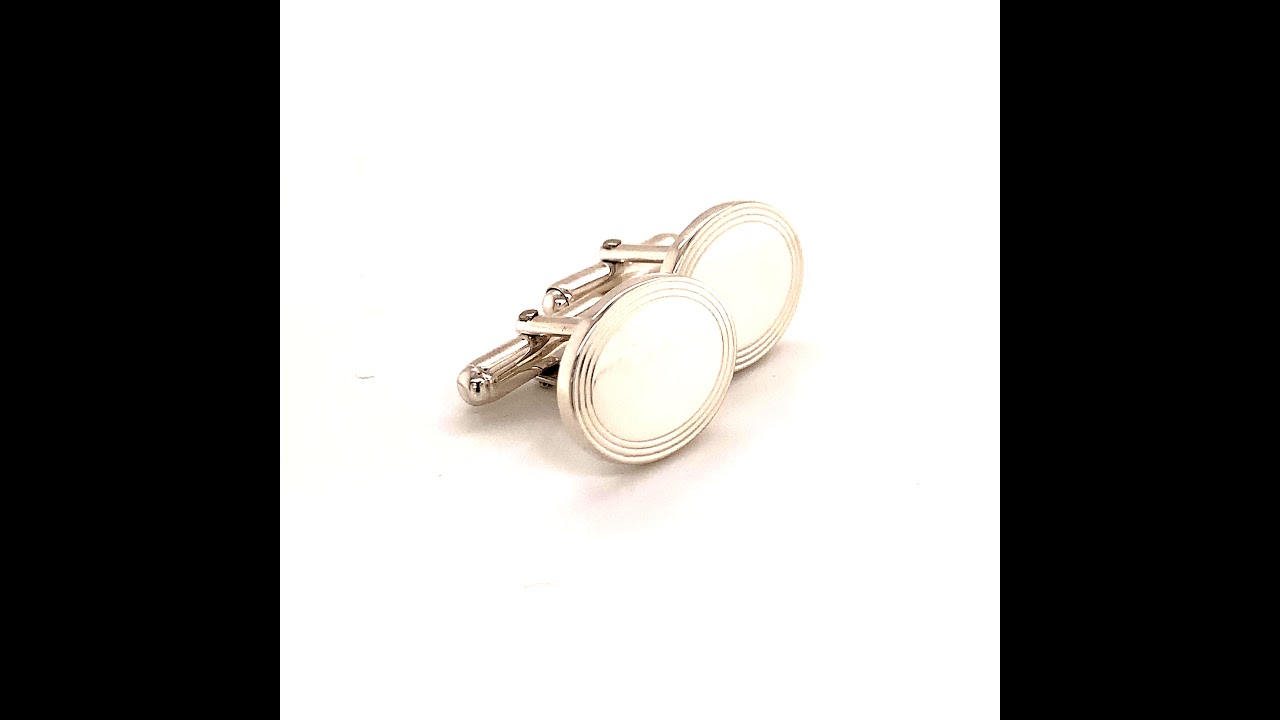 TIFFANY & CO. ESTATE CUFFLINKS STERLING SILVER 12.28 GRAMS TIF42