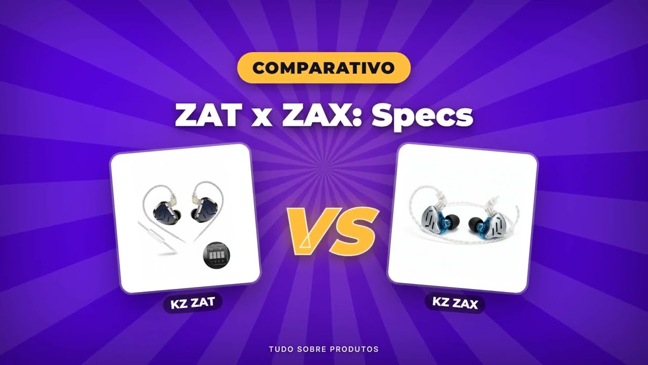 Capa: KZ ZAT vs KZ ZAX: O Comparativo Definitivo! Qual é o Melhor?
