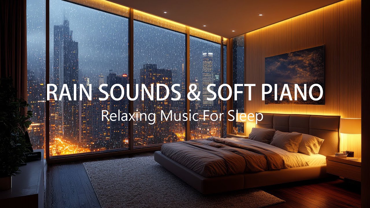 🌧 Rain Sounds & Soft Piano – Relaxing Sleep Music for Deep Rest and ...