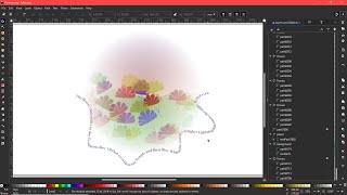 INKSCAPE Videocourse - Lesson 11 - Add, Edit Text, Spray, Clones, Clipping, Masks, Save and Export