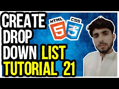 DropDown List (Tutorial 21) | Html and CSS Tutorial for Beginners | Dropdown Menu in html and CSS