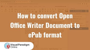 How to Convert Open Office Writer Document to ePub Format