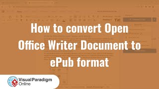 How to Convert Open Office Writer Document to ePub Format - YouTube