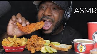 ASMR EATING DAVES HOT CHICKEN MUKBANG (NO TALKING) TCASMR