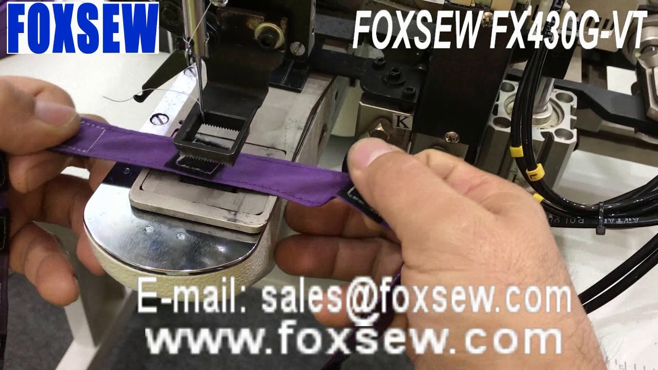 Automatic Velcro BarTacking Sewing Machine YouTube