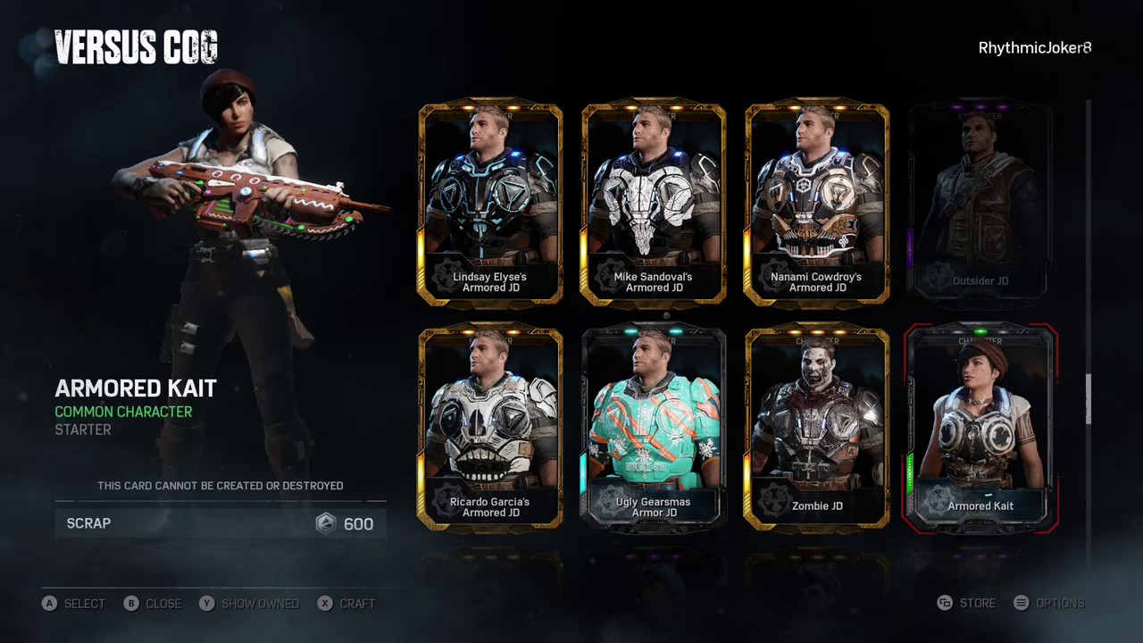 Gears of War 4 crafting Armored Marcus