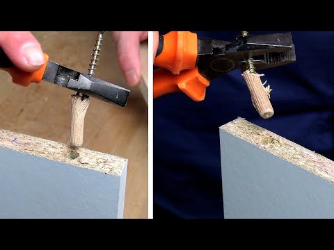 How to Remove Broken Wood Dowels with Double Leverage