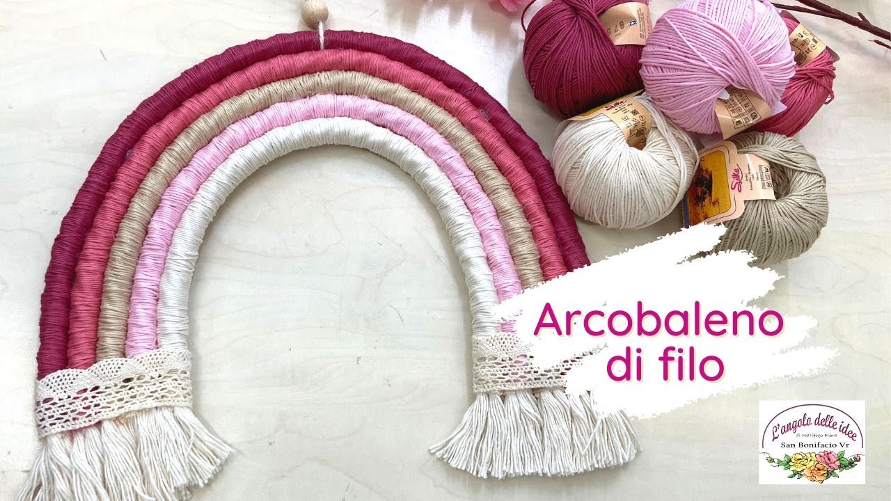 Filo per macramè arcobaleno