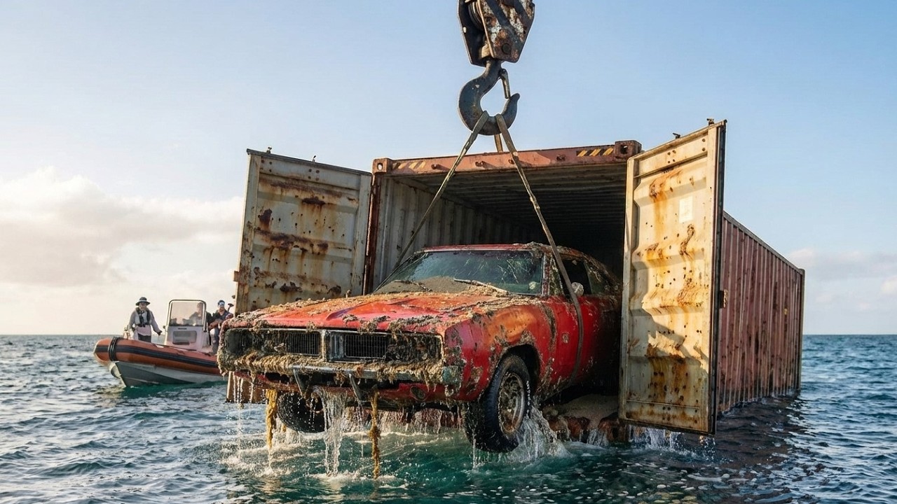 Abandoned 1970 Dodge Charger Found Underwater After Decades at Sea