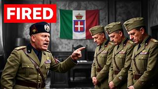 Why Mussolini Fired 3 Generals After Fighting Greece — Nobody Expected This