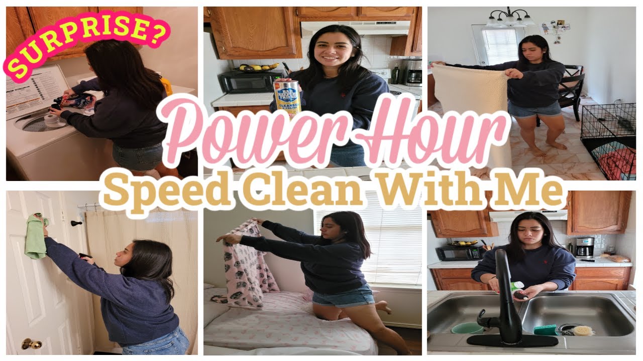 POWER HOUR CLEAN WITH ME 2021 | QUICK CLEAN WITH ME