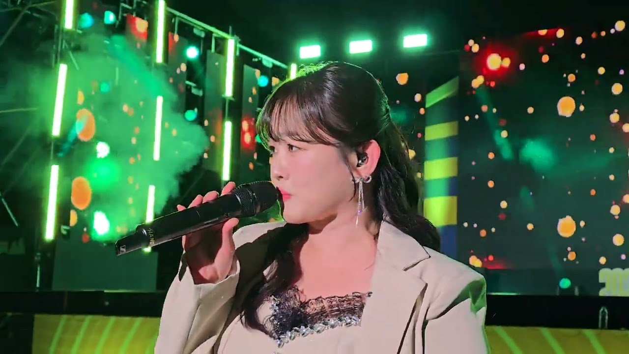 가까이서 보면 좀 더 이쁘다는 정미애, #트로트메들리 #삼척정월대보름제 