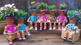 How To schoenen voor Flower Pot Mensen How To Make A Flower Pot uit klei How To People Make Out Of Clay Pots How To Make Clay ...