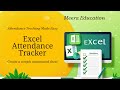 Attendance Monitoring System in Excel | Automated Student &amp; Employee Tracker #exceltips #exceltricks