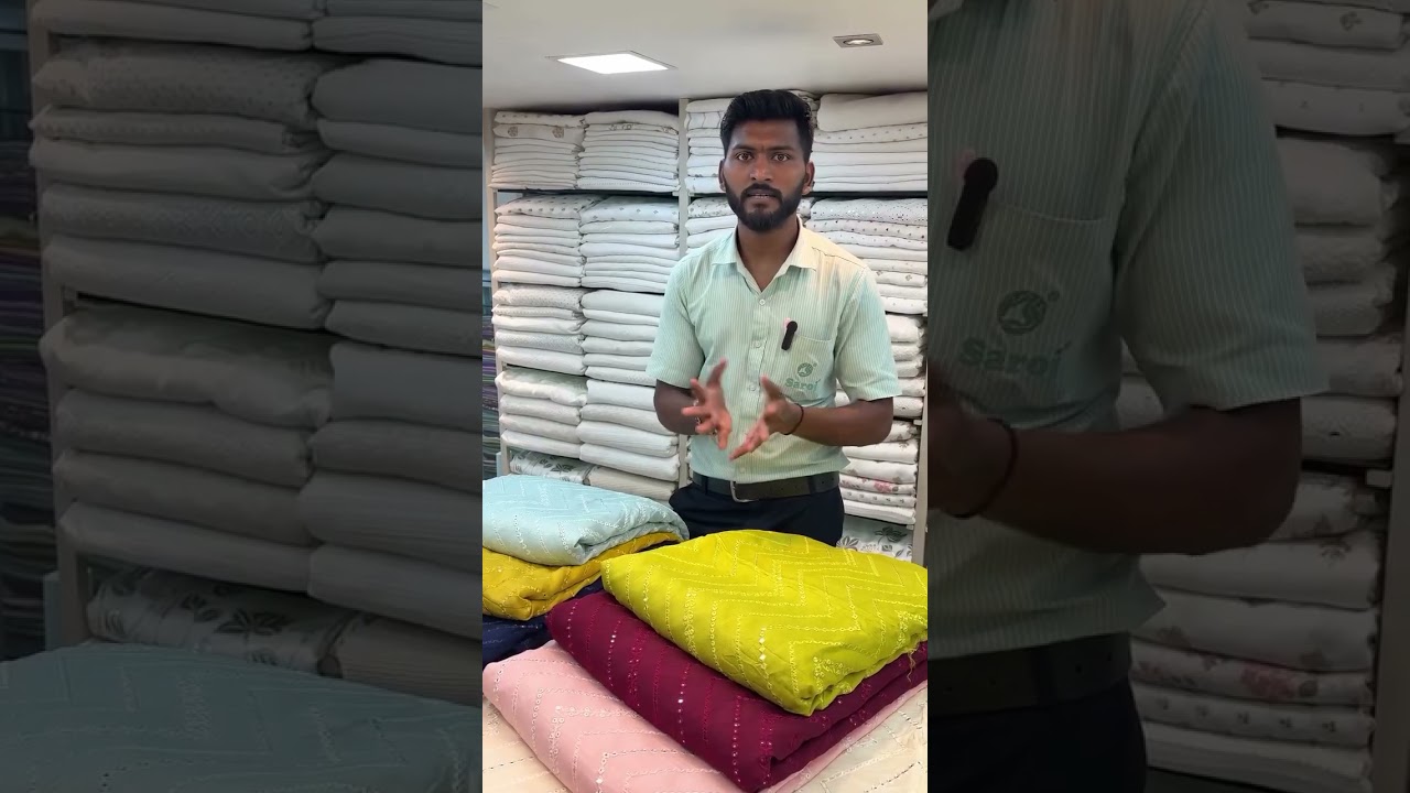 Soft slub texture, subtle sheen, and embroidery that speaks for itself.