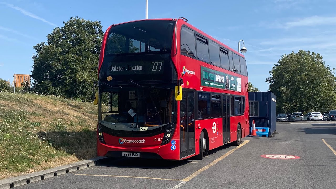 Full Route Visual. Route 277 | Crossharbour ASDA - Dalston Junction. 12417 (YY66PJX)