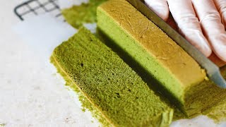 How to make the world's softest green tea sponge cake/Taiwanese Castella Cake Recipe(green tea Cake) screenshot 5