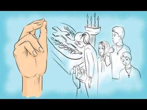 რას აღნიშნავს სამი თითი პირჯვრის წერის დროს და ლოცვა \"მამაო ჩვენო\"?