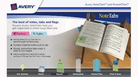 Avery NoteTabs   PocketTabs