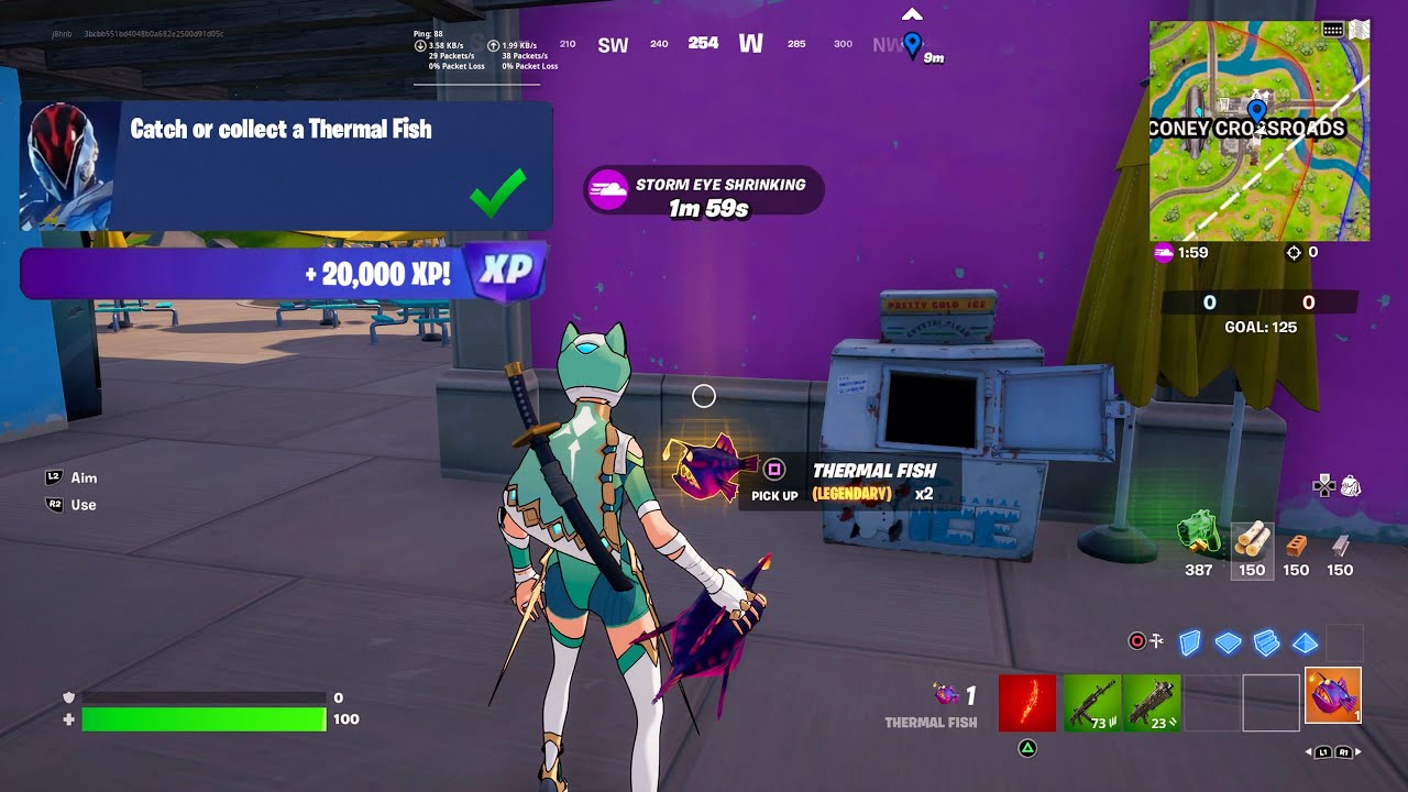 Fortnite - Catch Or Collect A Thermal Fish (WEEK 4 Challenges)