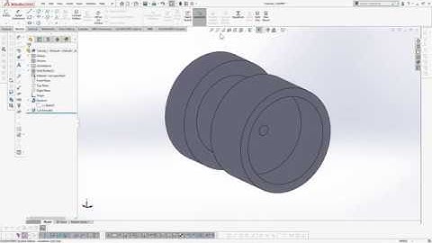 Generating Features on Hidden Planes with Section Views | SolidWorks 2019/20 Tutorial