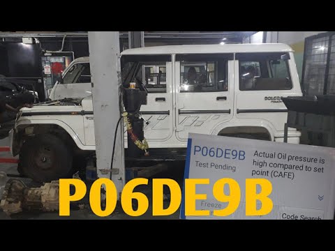 P06DE-ENGINE OIL PRESSURE CONTROL CIRCUIT STUCK ON||Mahindra bolero ...
