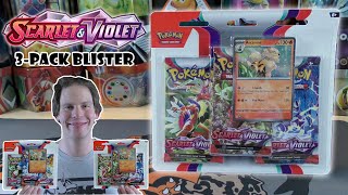 Arcanine Scarlet & Violet 3-Pack Blister Opening