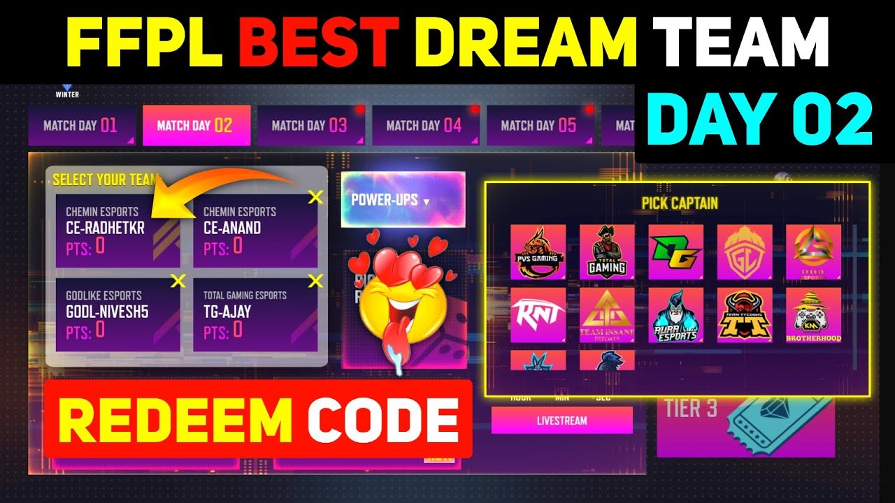 DAY 2 FFPL BEST DREAM TEAM | HOW TO COMPLETE FFPL DREAM TEAM | VS ARMY