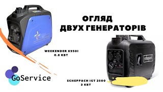 Огляд інверторних генераторів Weekender та Scheppach