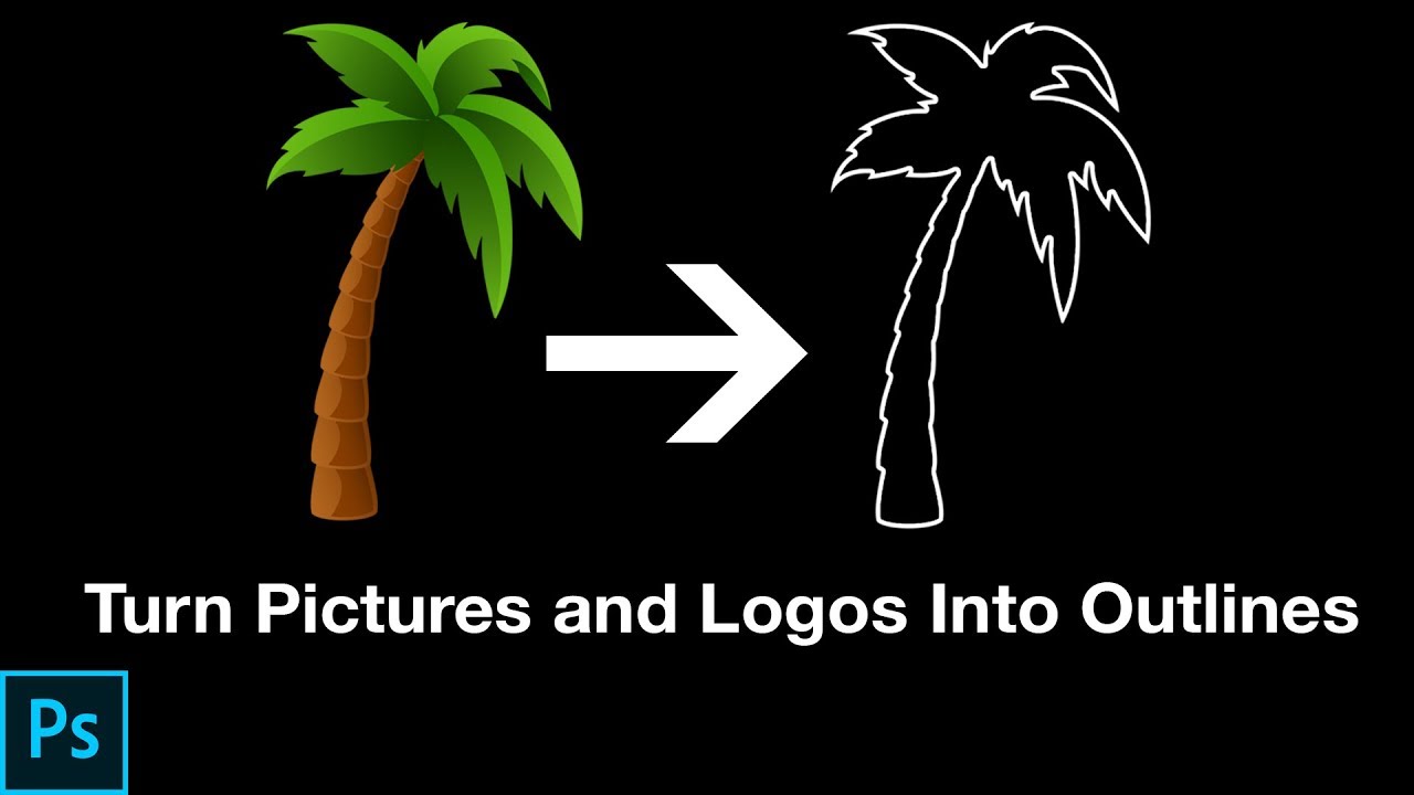 How to outline. Turn into logo.