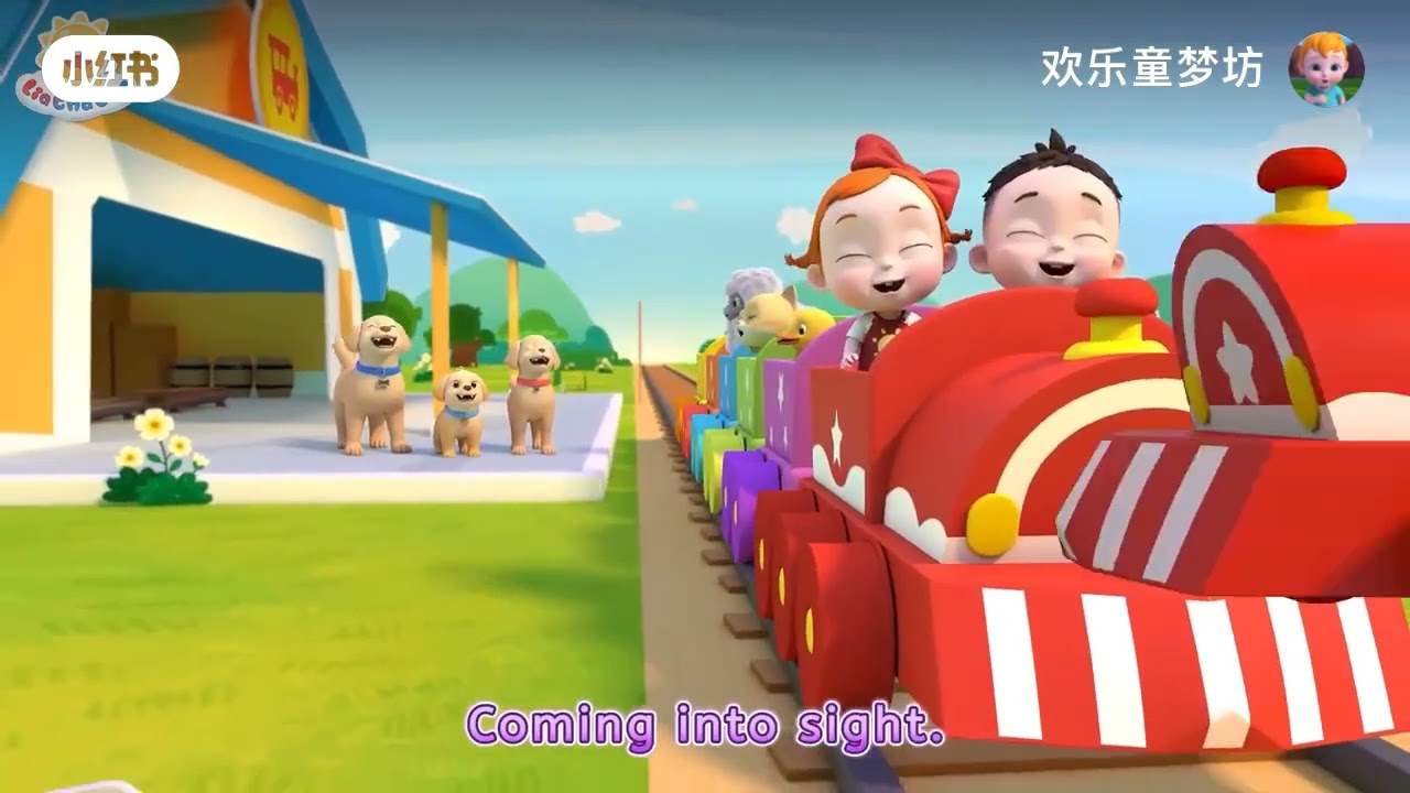 Train Choo Choo cartoon song for kids fun