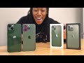 iPhone 13/13 Pro in GREEN! Unboxing + Color Comparison!