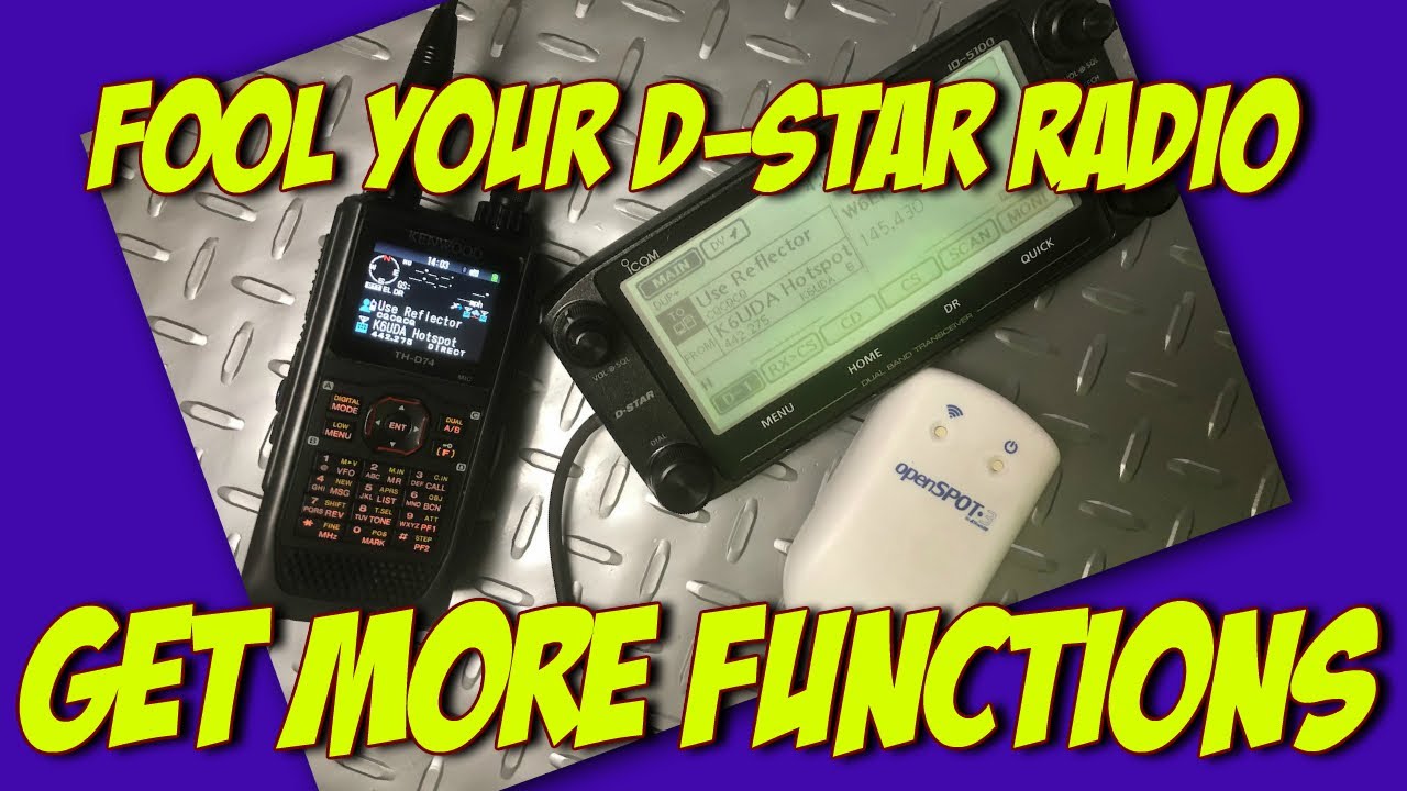 Tricking your D74 or other Dstar Ham Radio for more features YouTube