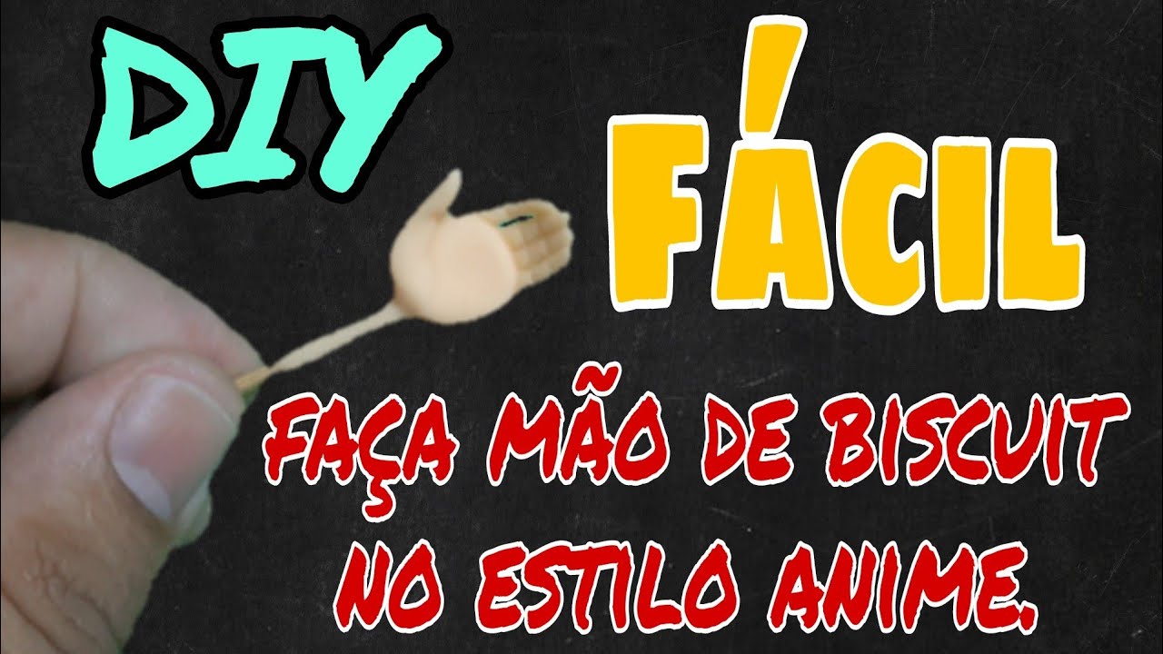 COMO FAZER MÃO DE BISCUIT | ESTILO ANIME | Sculpting Hand - Diy ( Fácil )